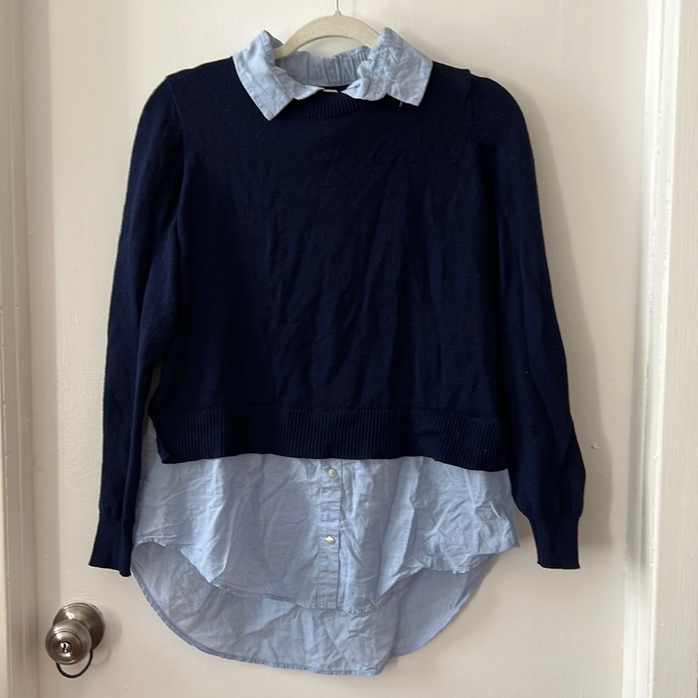 H&M Navy blue sweater shirt